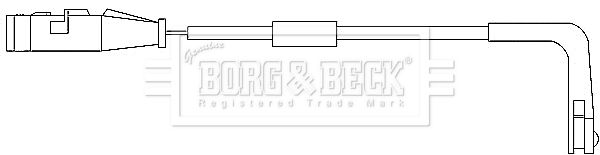 BORG & BECK Сигнализатор, износ тормозных колодок BWL3007